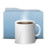 Folder Blue Coffee Icon